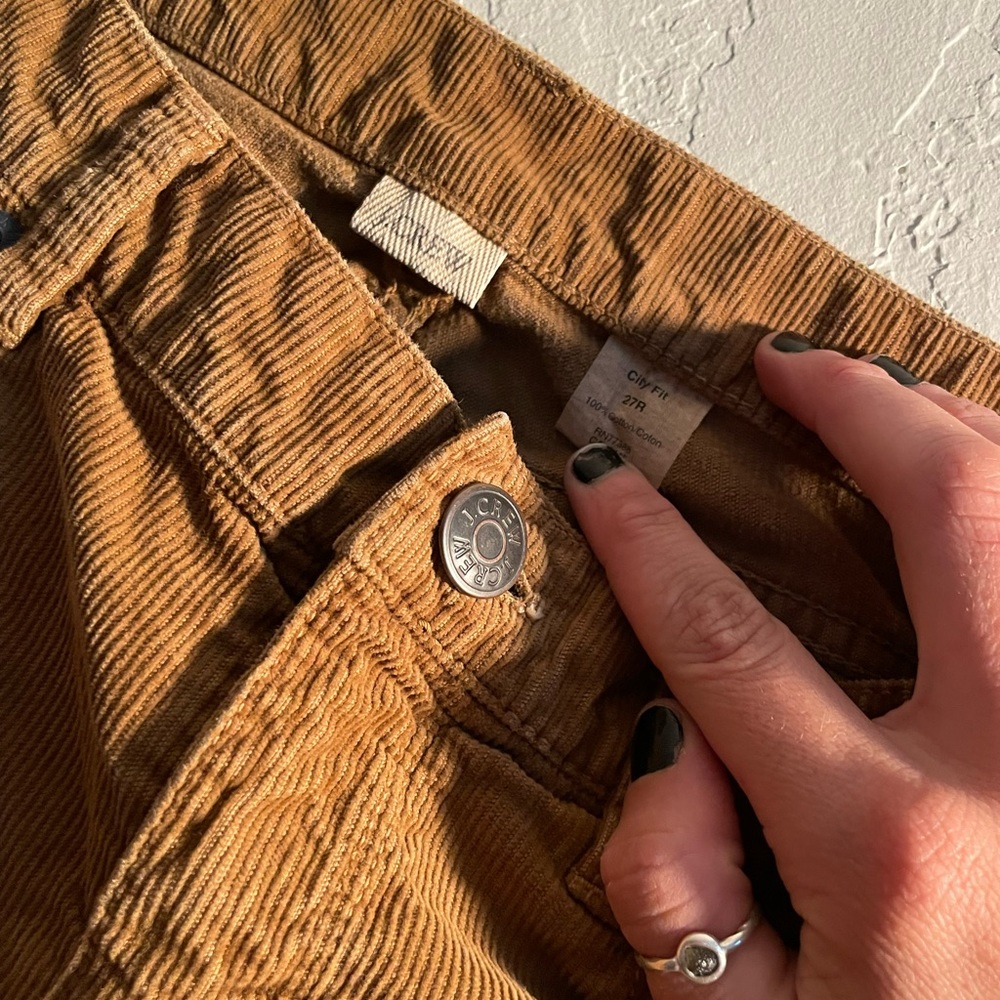 Slightly Pleated Jcrew Corduroys